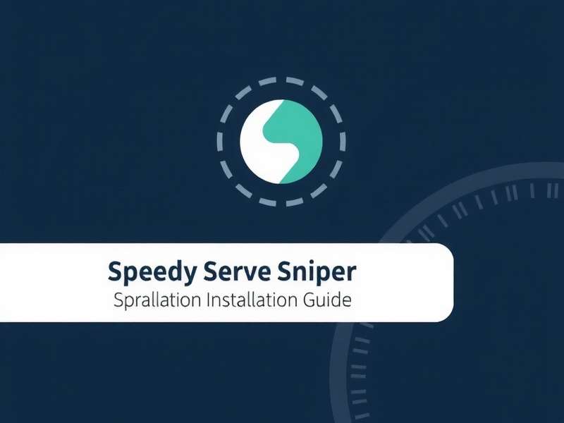 Step-by-Step Installation Instructions Speedy Serve Sniper Installation Guide